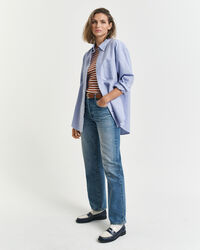 Geripptes T-Shirt mit Streifen