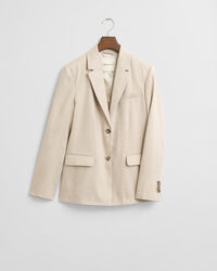 Slim Fit Blazer aus Stretch-Leinen