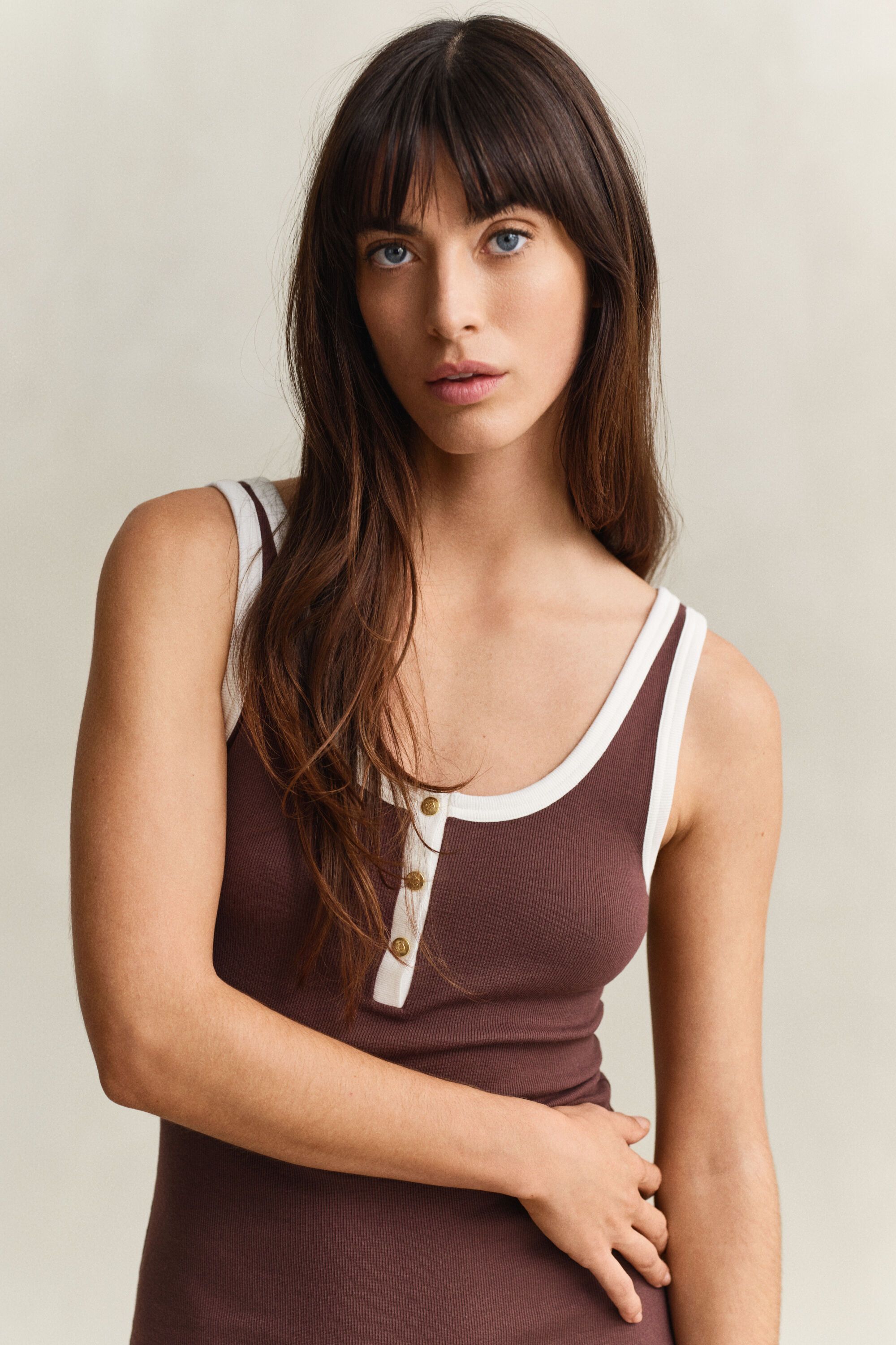 Abito canotta a coste