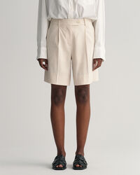 Stretch Leinen Shorts