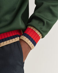 Sweat Rugger mit Strickkragen