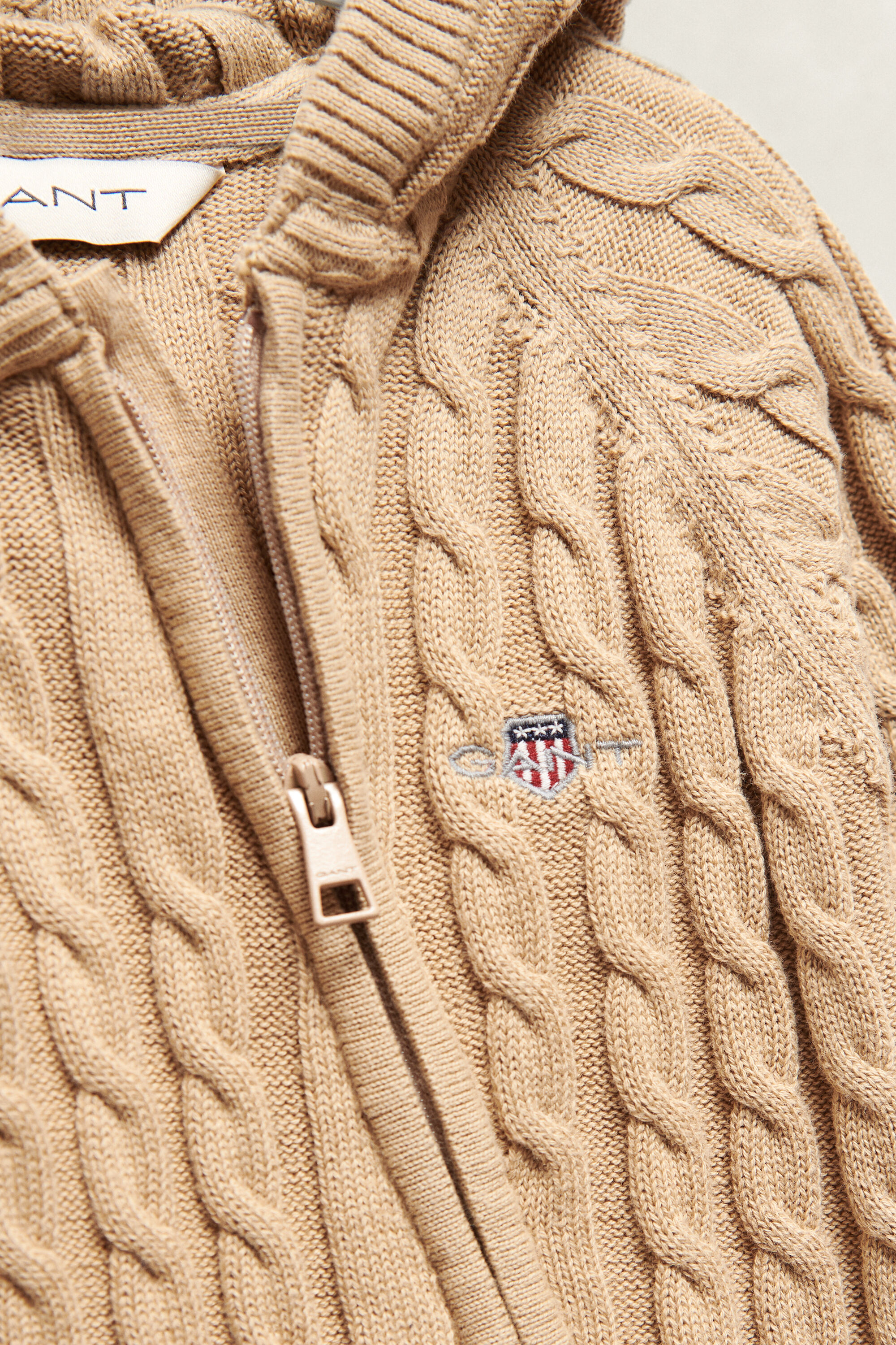 Baby Shield Cable Knit Sleepsuit