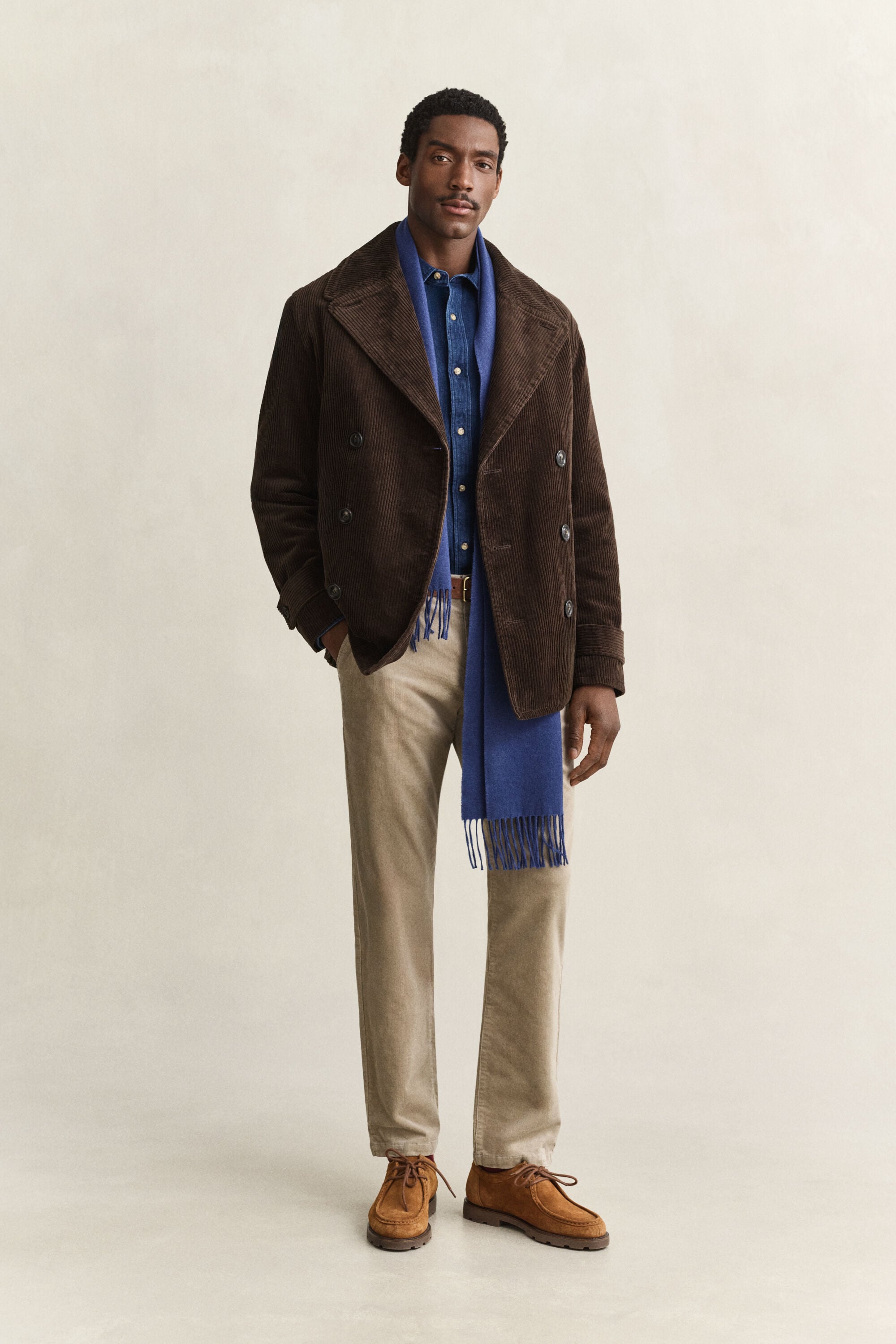 Regular Fit Cord Chinohose