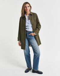 Regular Fit Leinenbluse mit Streifen