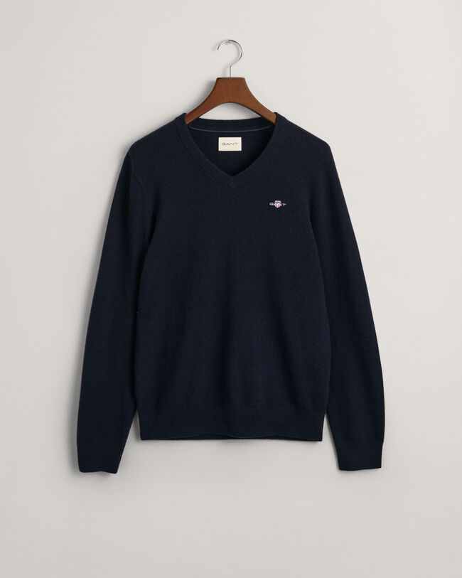 Seasonal Essential V-Neck Pullover aus Extra Fine Lambswool