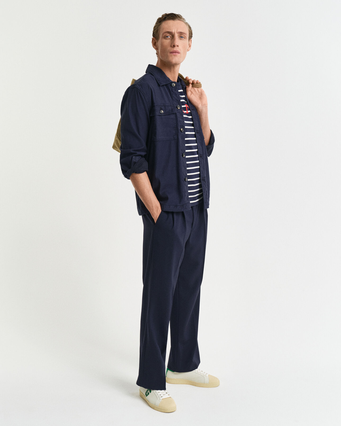 Graphic T-Shirt mit Streifen