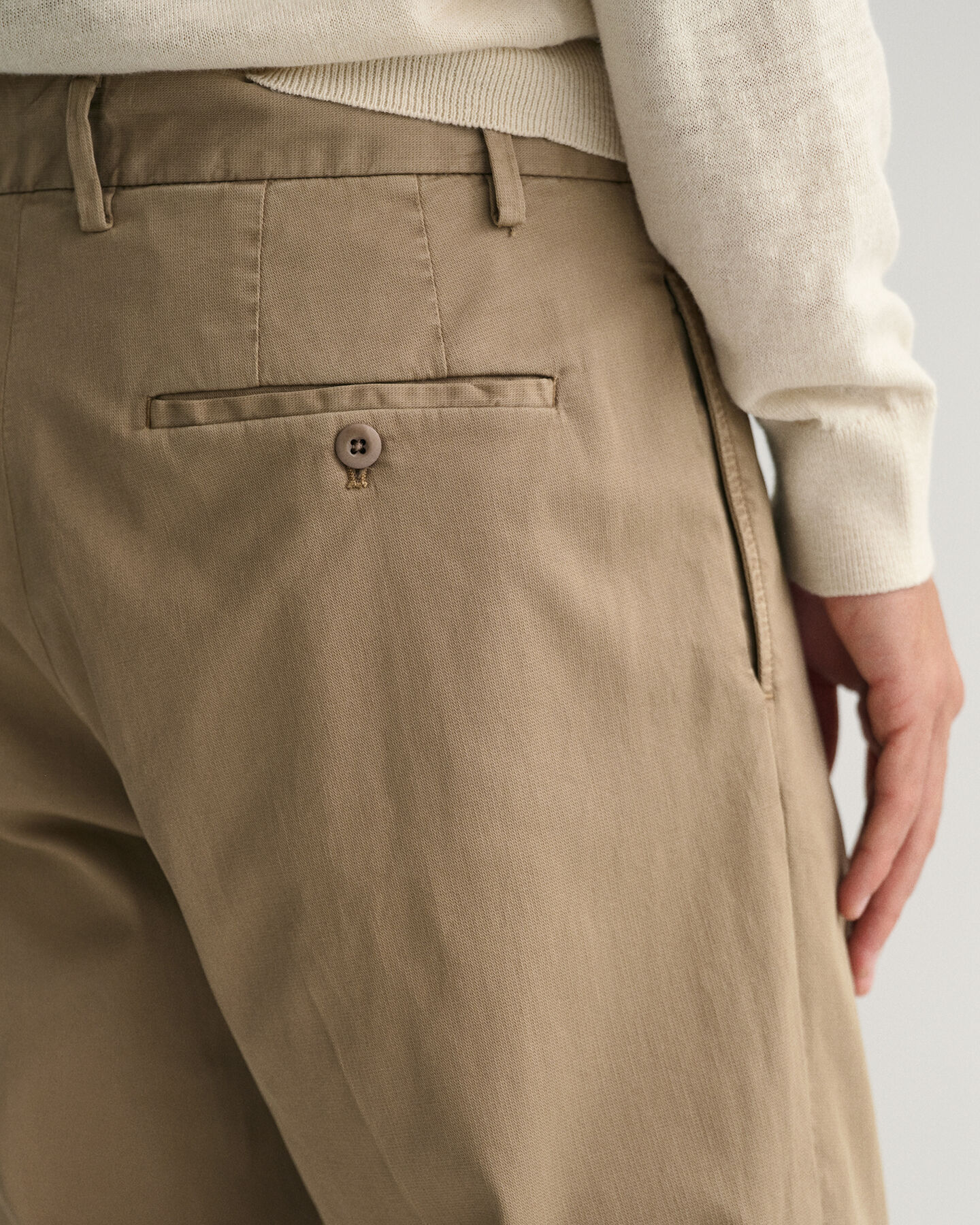 Relaxed Fit Tapered Anzughose aus Baumwolle