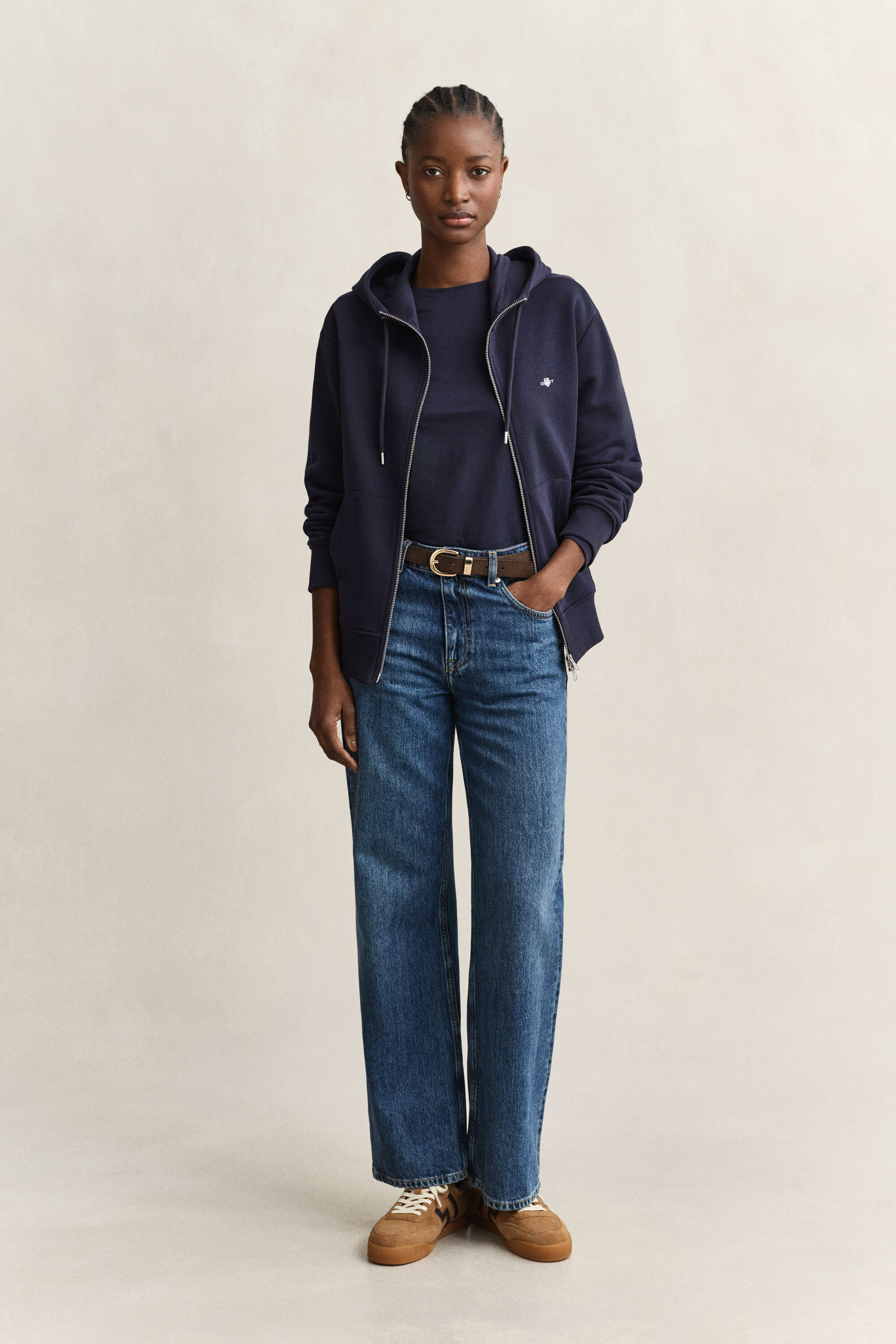 Felpa con cappuccio Shield con zip