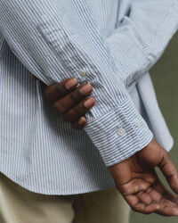 Relaxed Fit US Oxford Banker Stripe Hemd