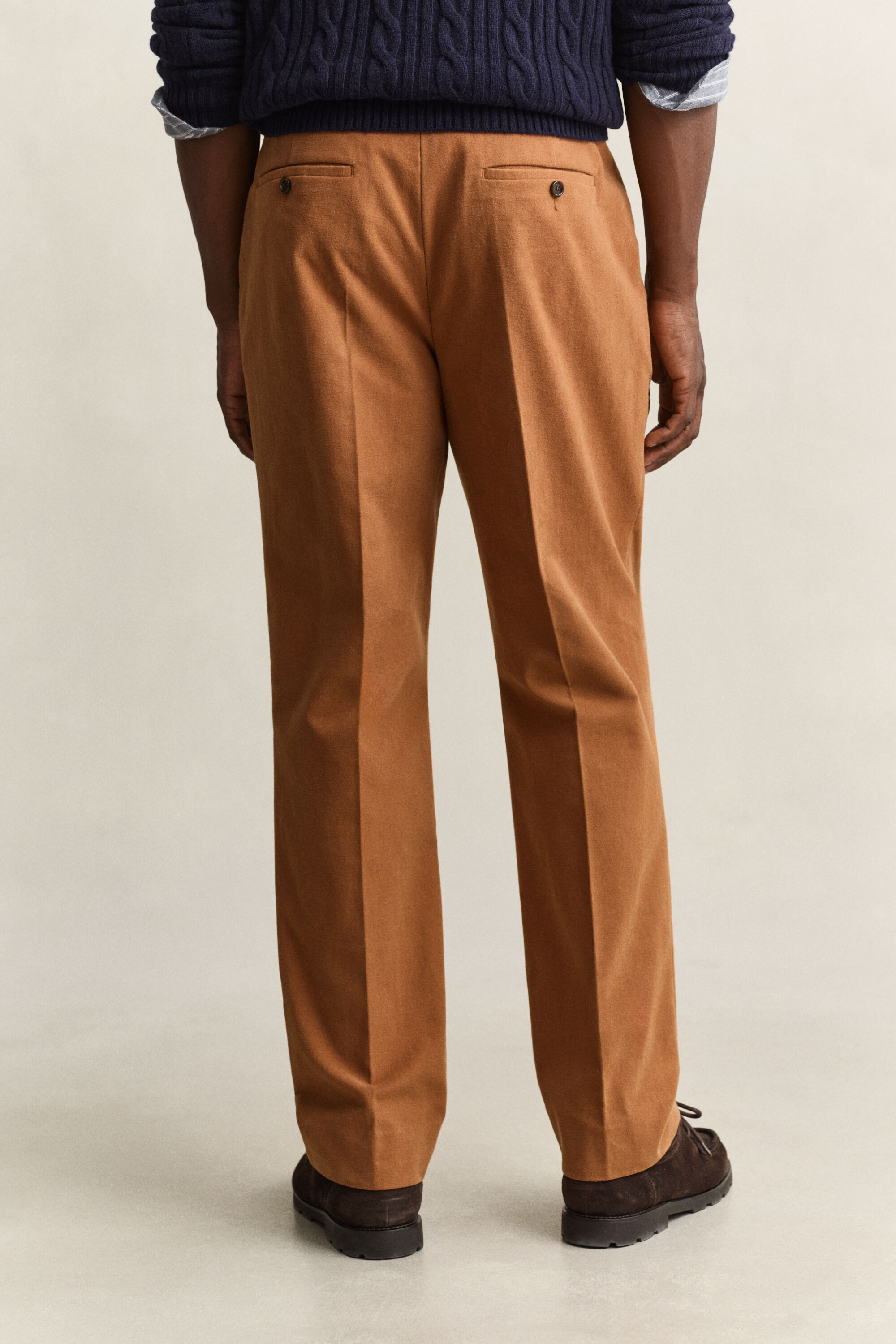 Pantalon de costume en moleskine