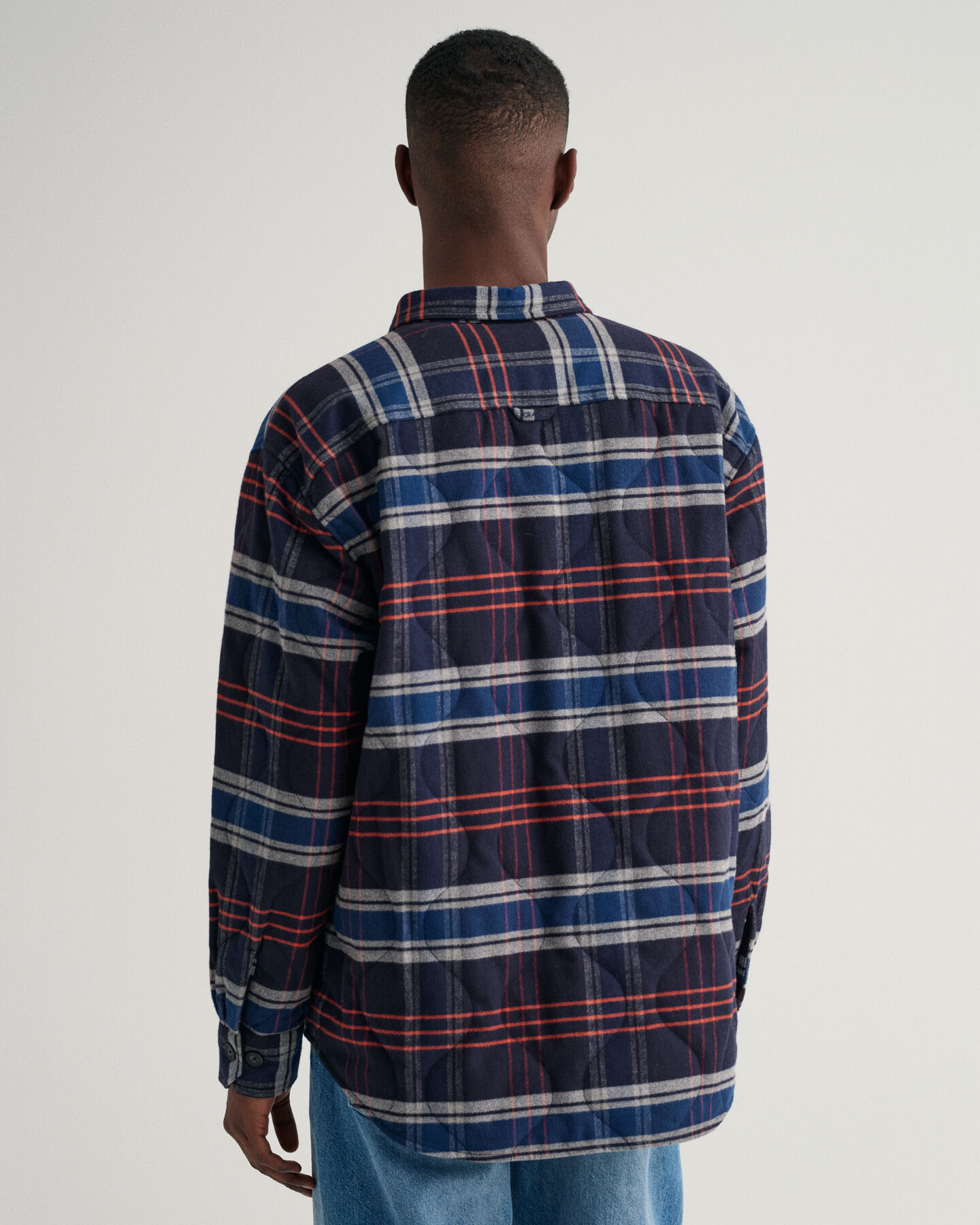 Gesteppte Flanell-Hemdjacke