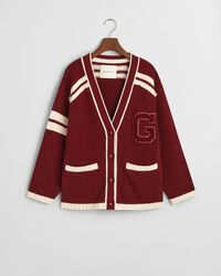 GANT Varsity V-Neck Strickjacke