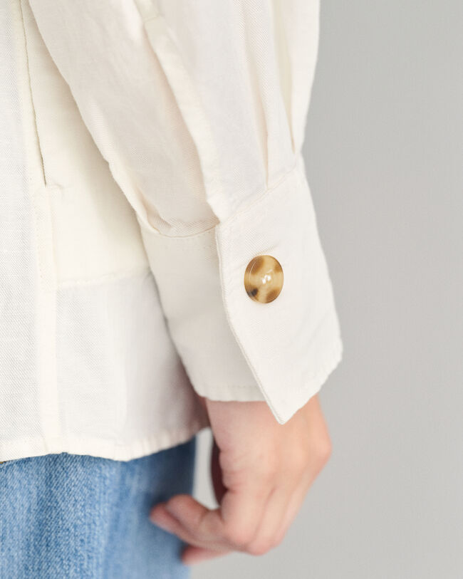 Hemdjacke aus Leinenmischung