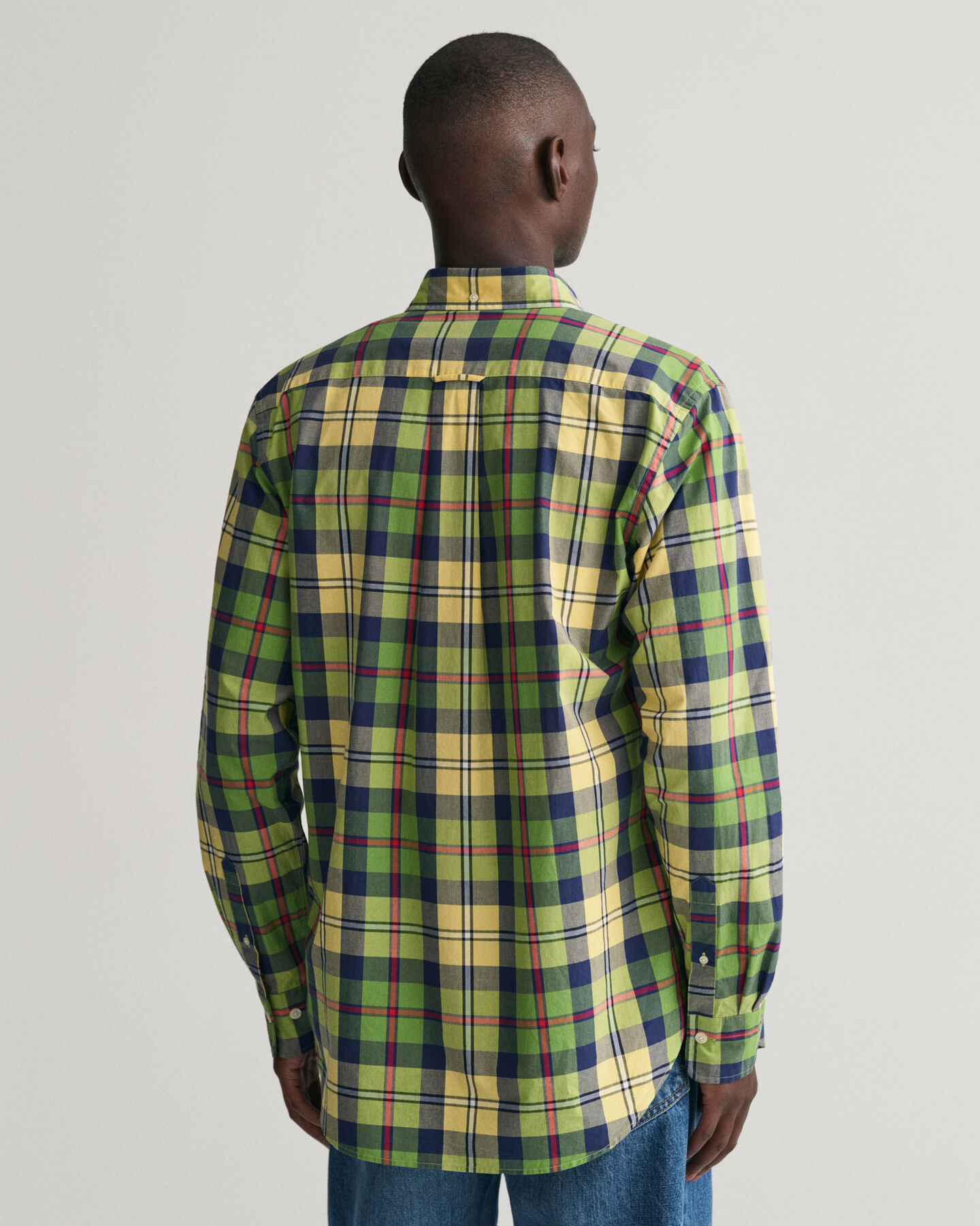 Regular Fit Popeline Hemd mit gro&szlig;em Karo