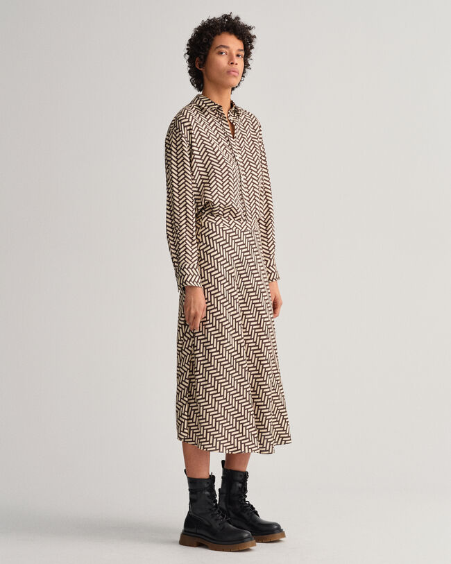 Relaxed Fit Geometric Bluse