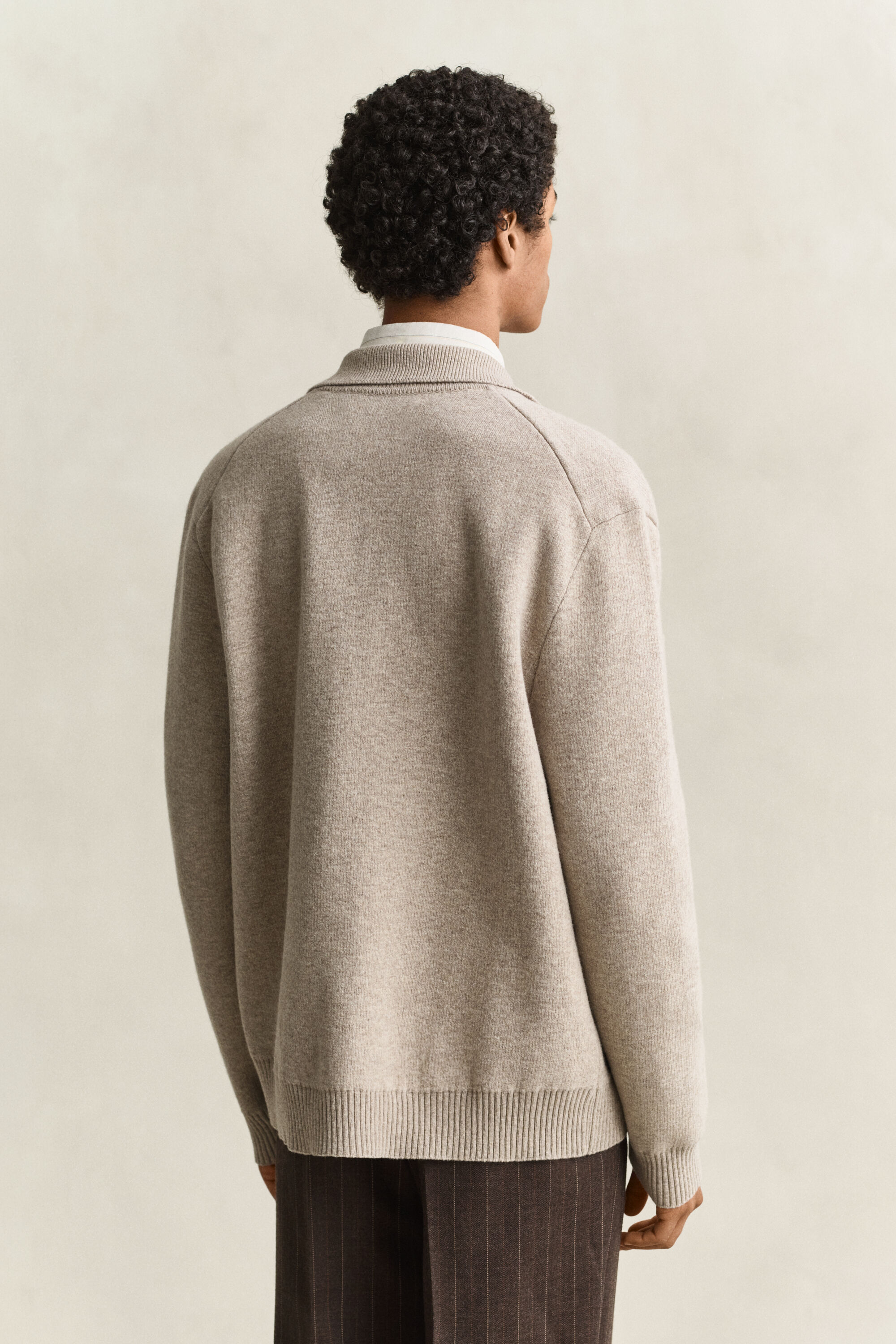 Hemdjacke aus Doppelstrickgewebe