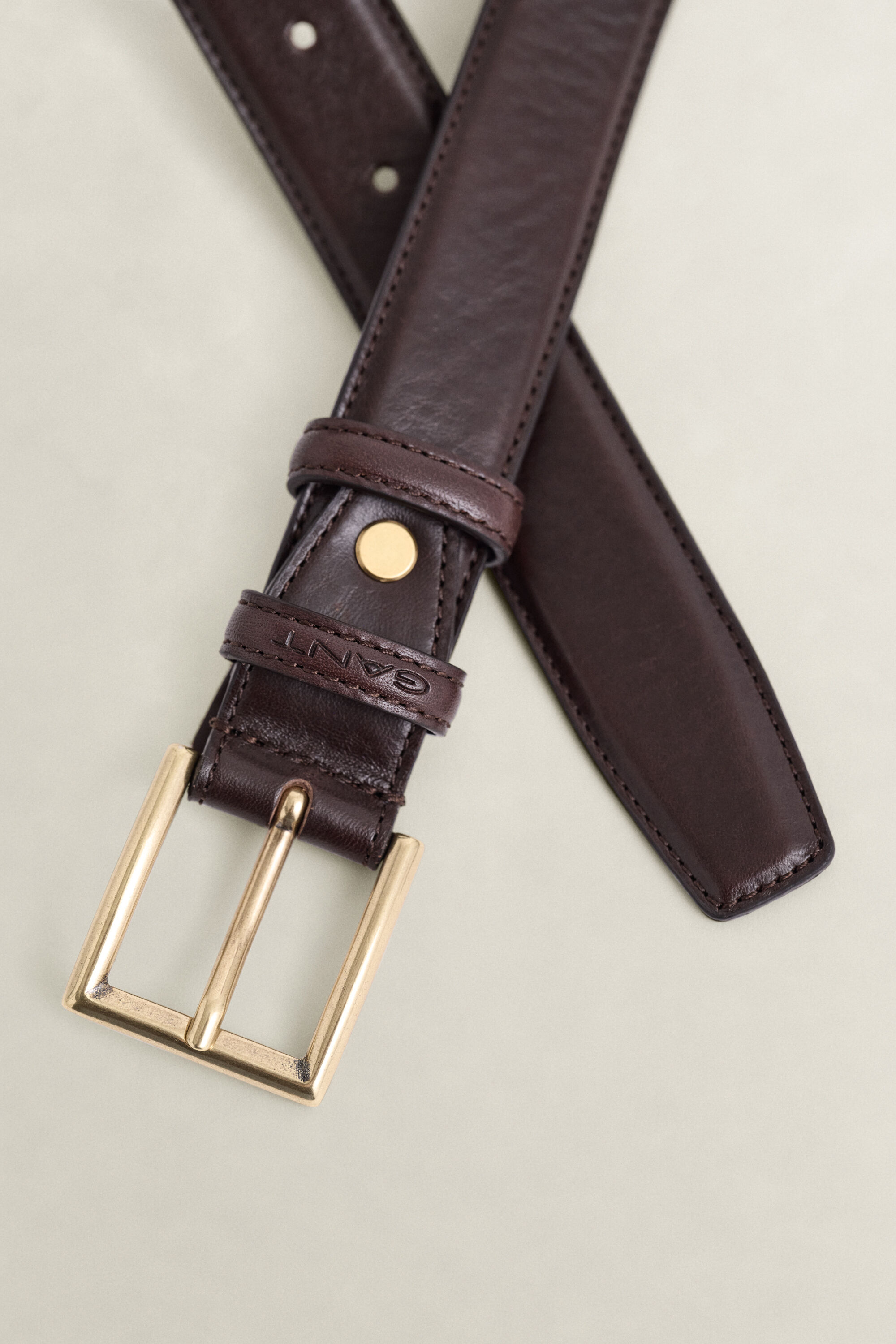 Gürtel aus poliertem Leder