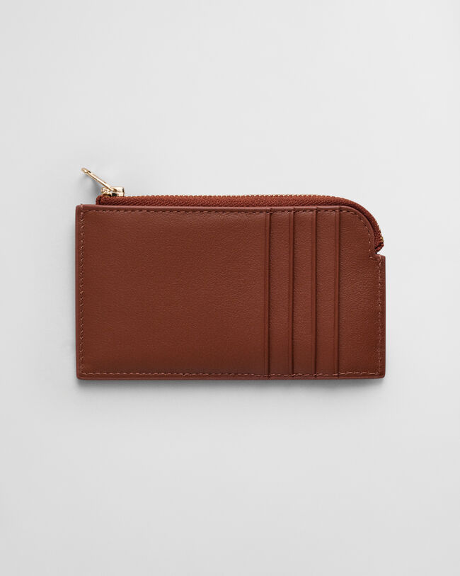 Kartenetui aus Leder mit Reißverschluss