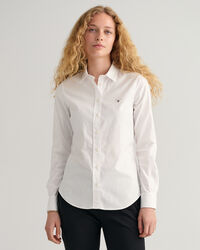 Stretch Oxford-Bluse