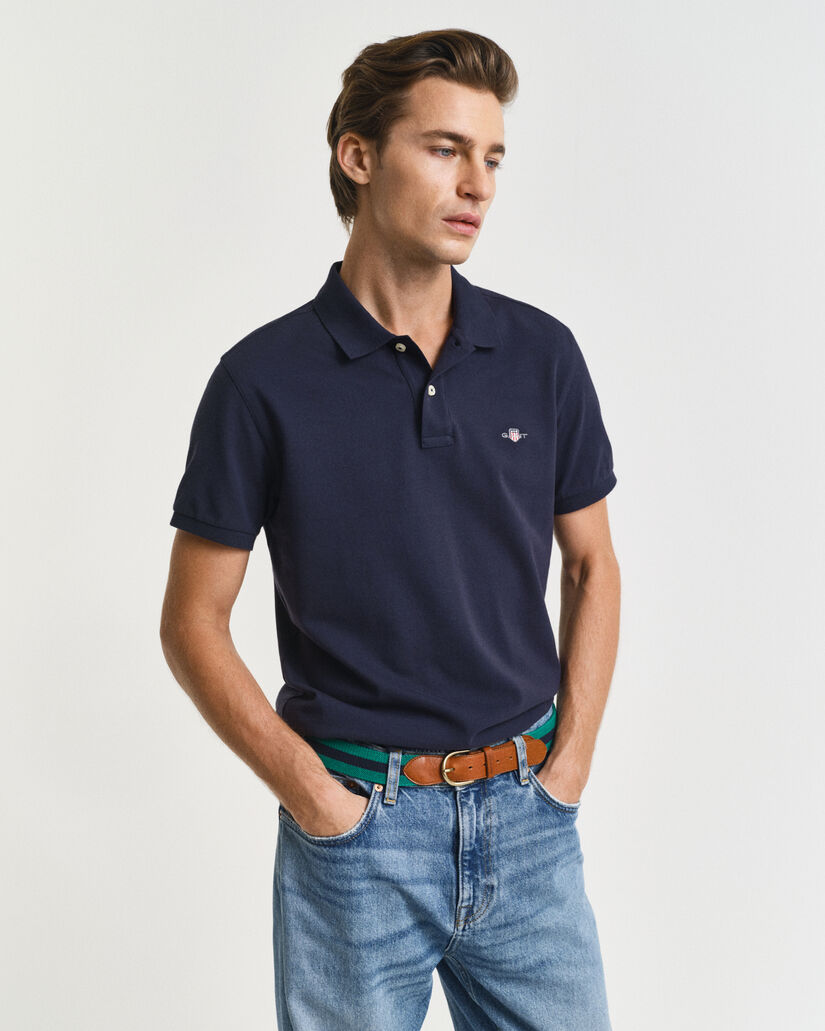 Slim Fit Archive Shield Piqué Poloshirt