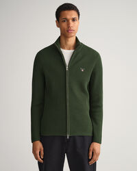 Strickjacke mit gerippter Struktur