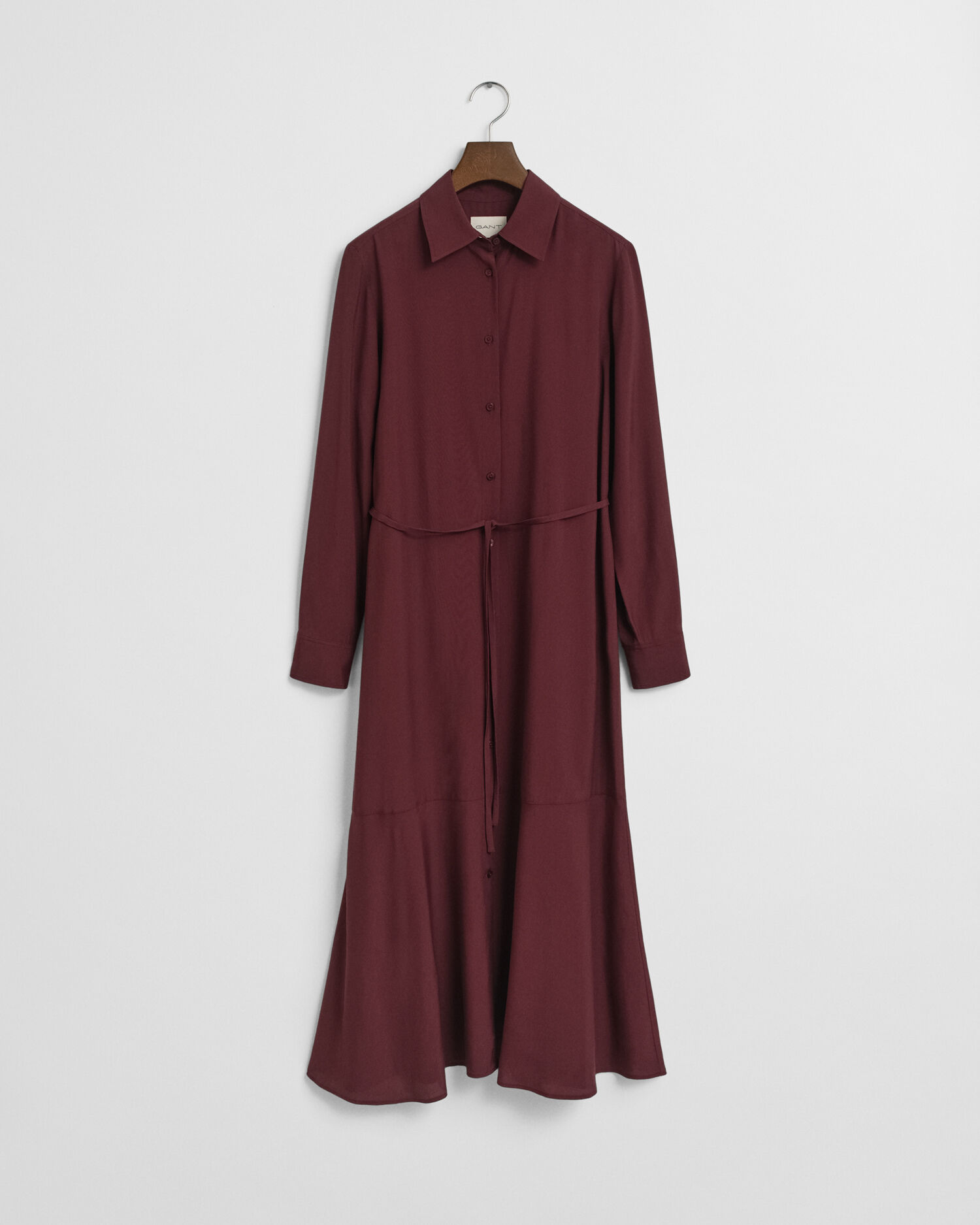 Midi-Hemdblusenkleid aus Viskose