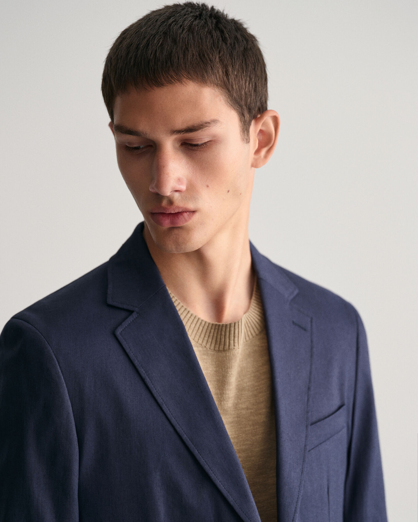 Baumwoll Leinen Anzugsakko