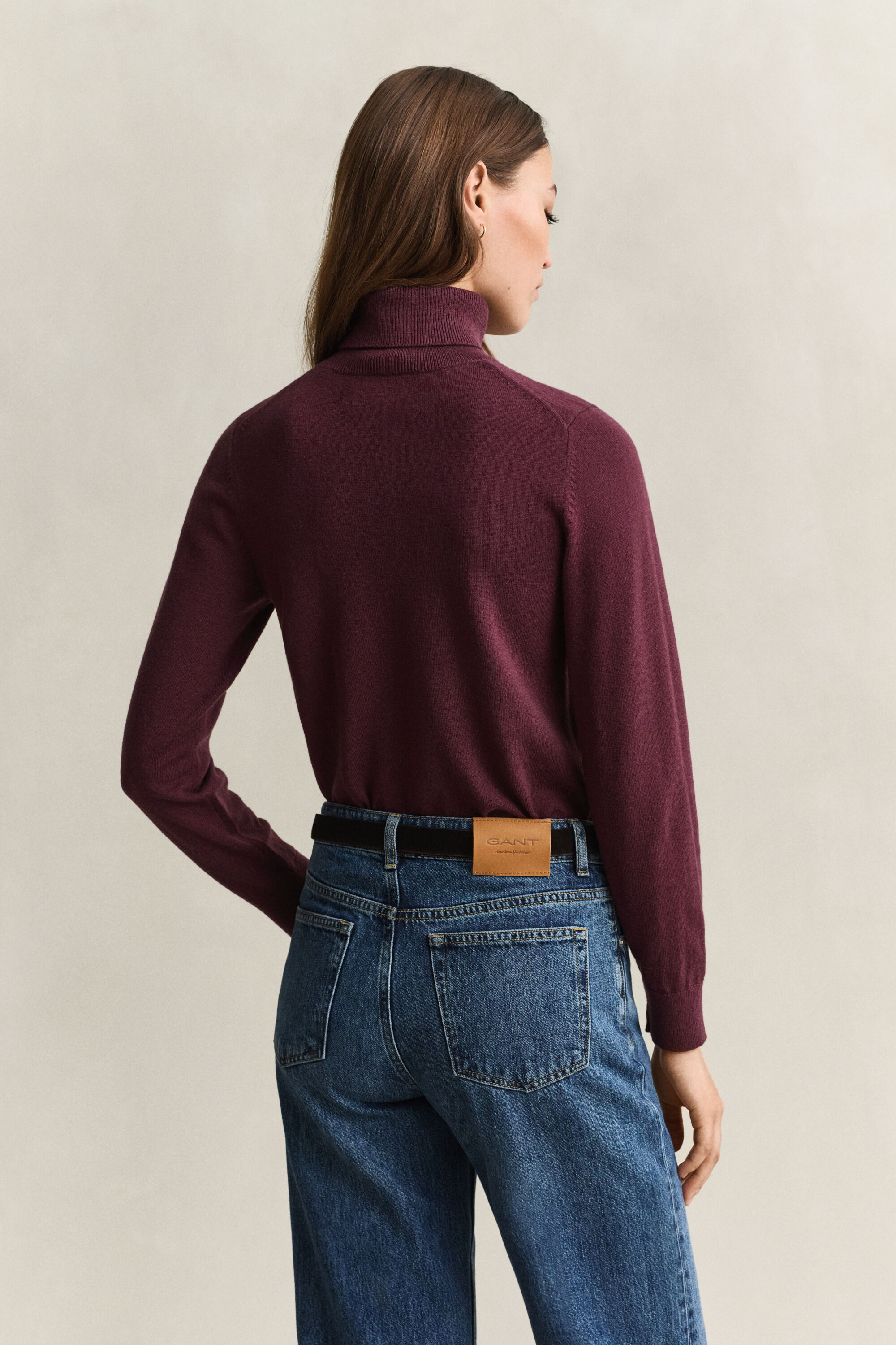 Wool Cotton Turtleneck Sweater