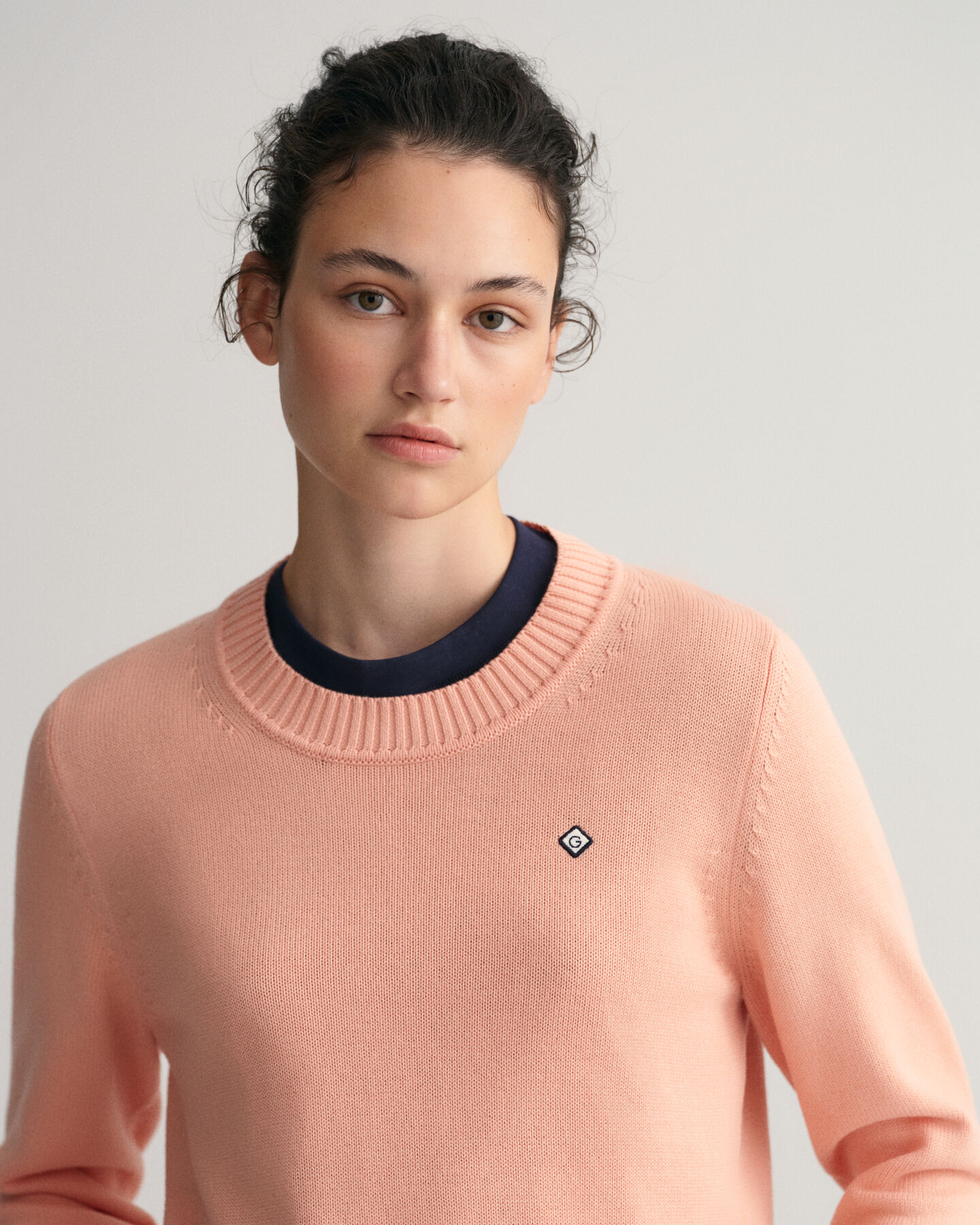 Icon G Rundhalspullover aus Baumwolle