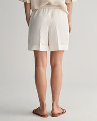 Relaxed Fit Leinenmix Pull-On Shorts