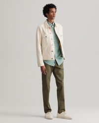 Hallden Slim Fit Twill Chinohose