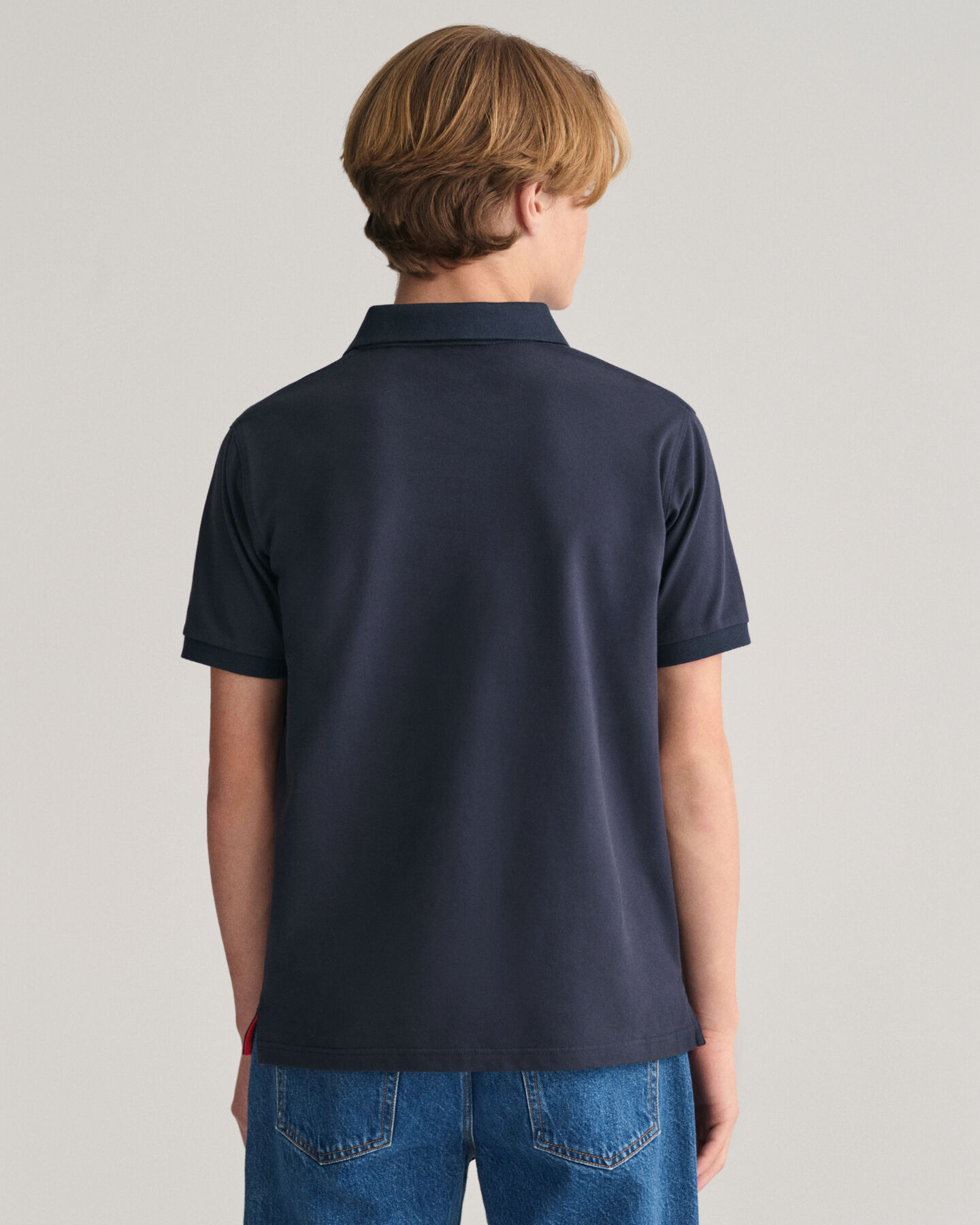 Teens Kontrast Piqu&eacute; Poloshirt