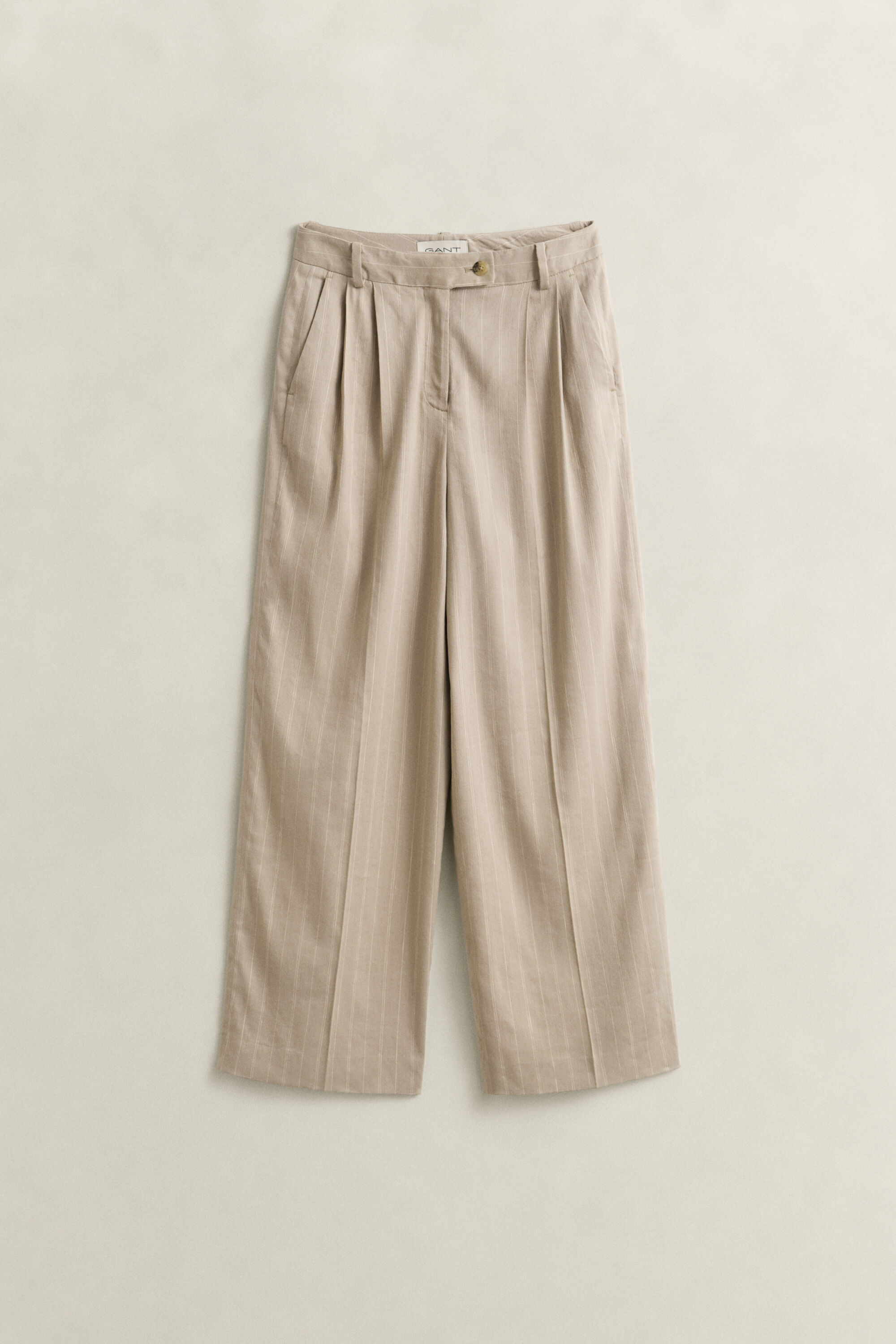 Pinstripe Hose aus Leinenmix