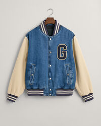 Denim Varsity Jacke