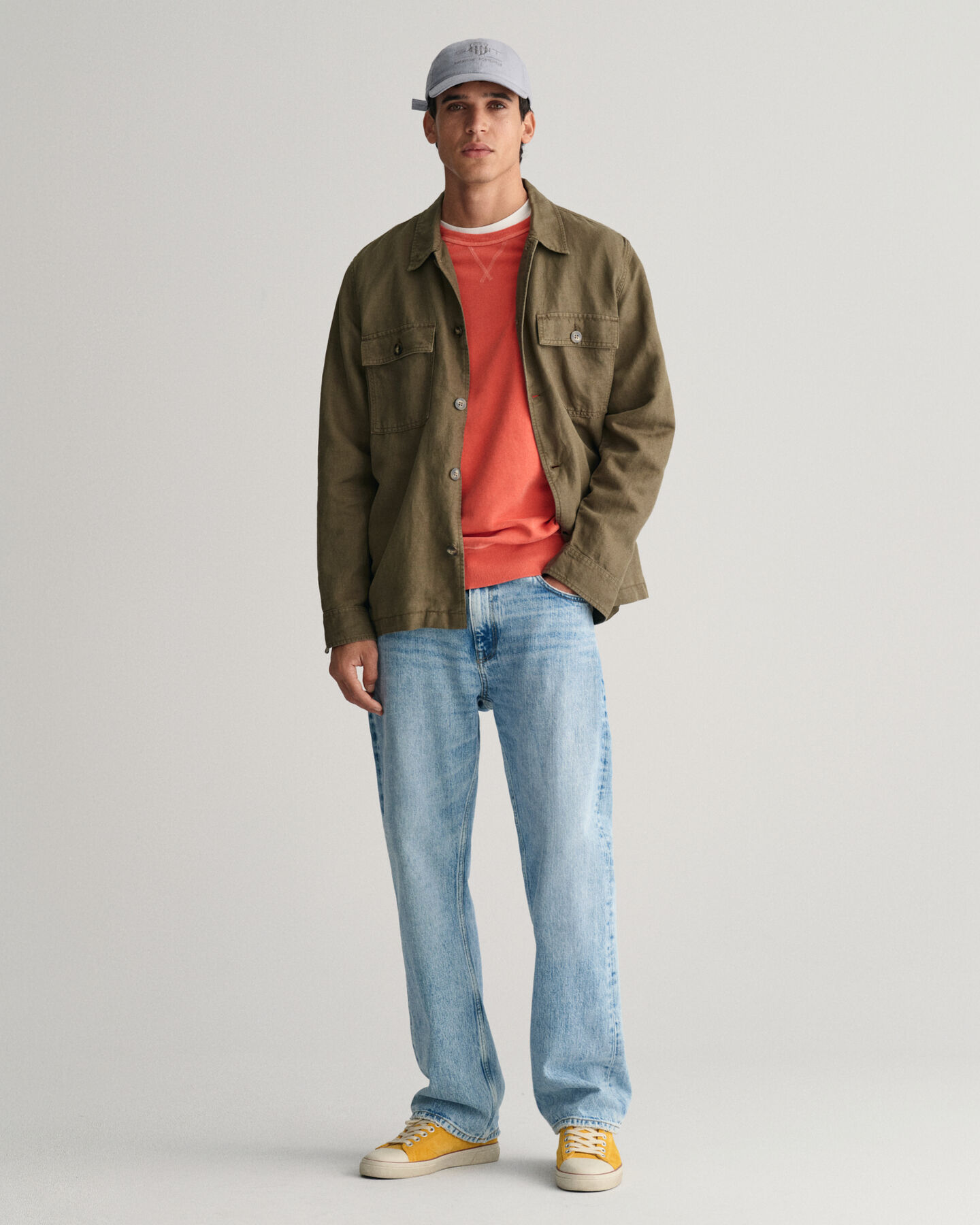 Sunfaded Rundhals-Sweatshirt