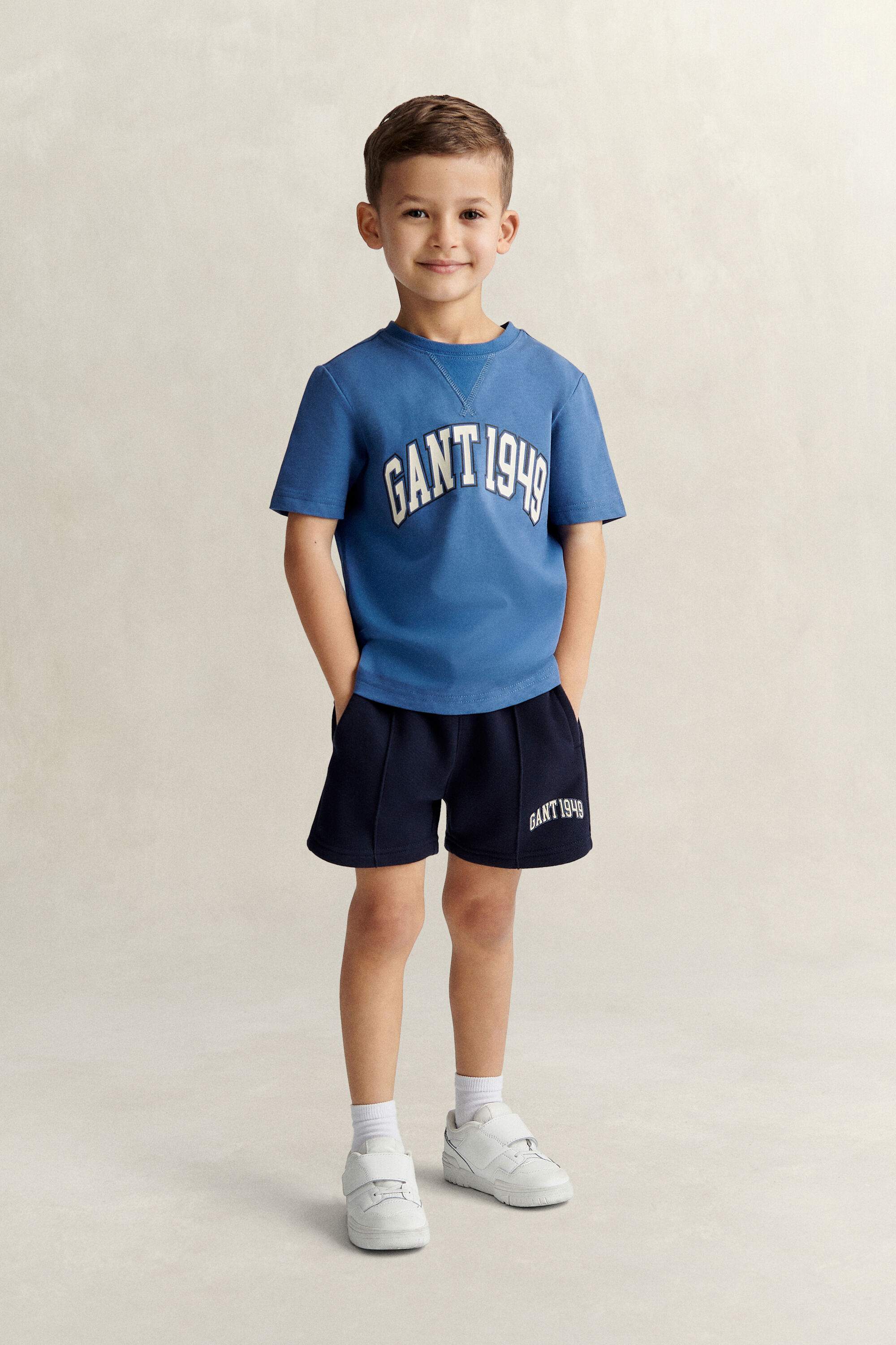 Boys Textured Rib Shorts