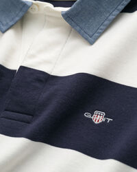 Gestreiftes Heavy Rugger mit Chambray-Kragen