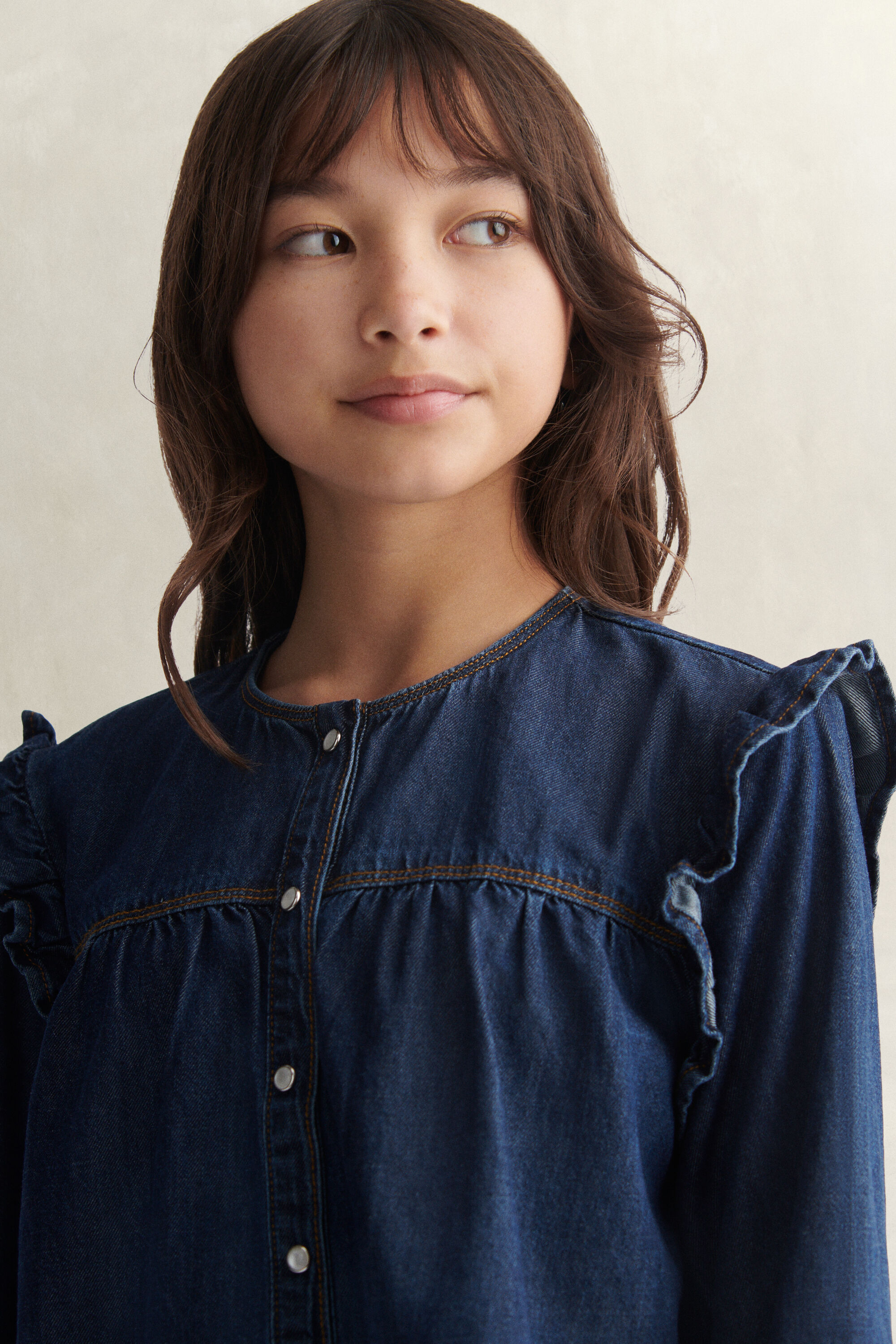 Chemise en denim Ado Fille
