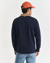 Heavy Rugger mit Cord-Kragen