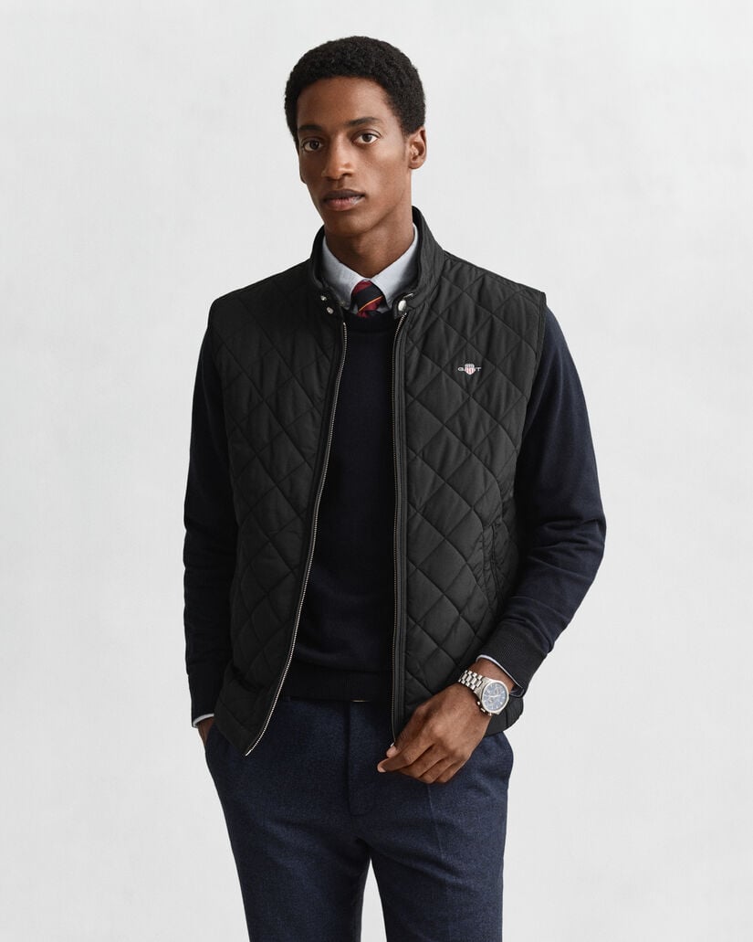 Gesteppte Windcheater Weste