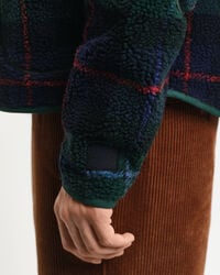 Karierte Fleecejacke