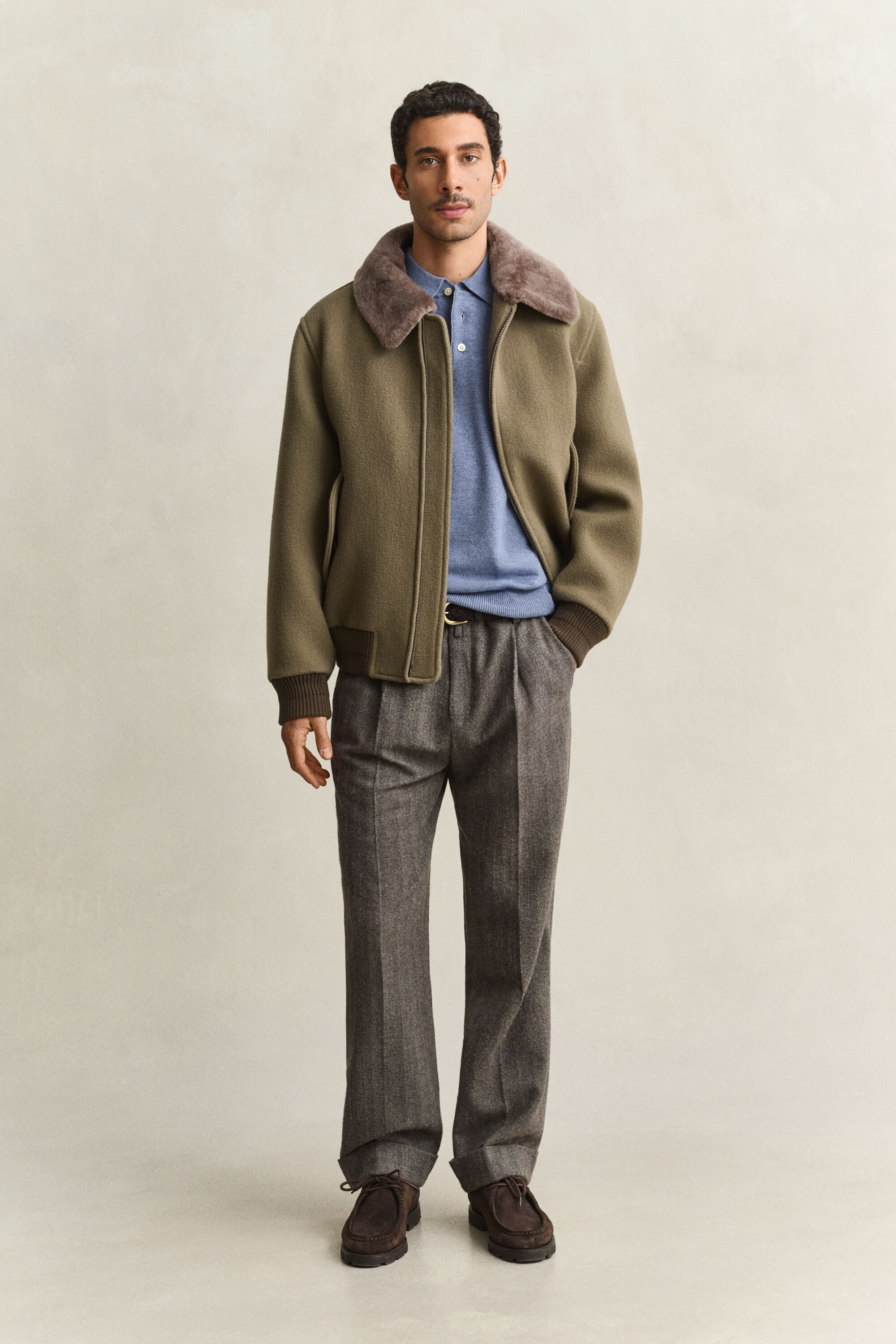 Superfine Lambswool Polopullover