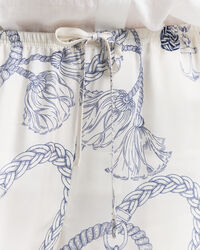 Relaxed Fit Sailing Print Hose mit Kordelzug