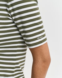 Geripptes T-Shirt mit Streifen