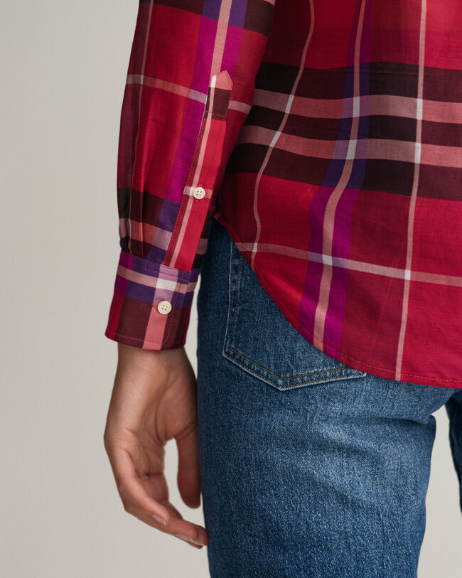 Regular Fit Karobluse aus Baumwolle und Seide