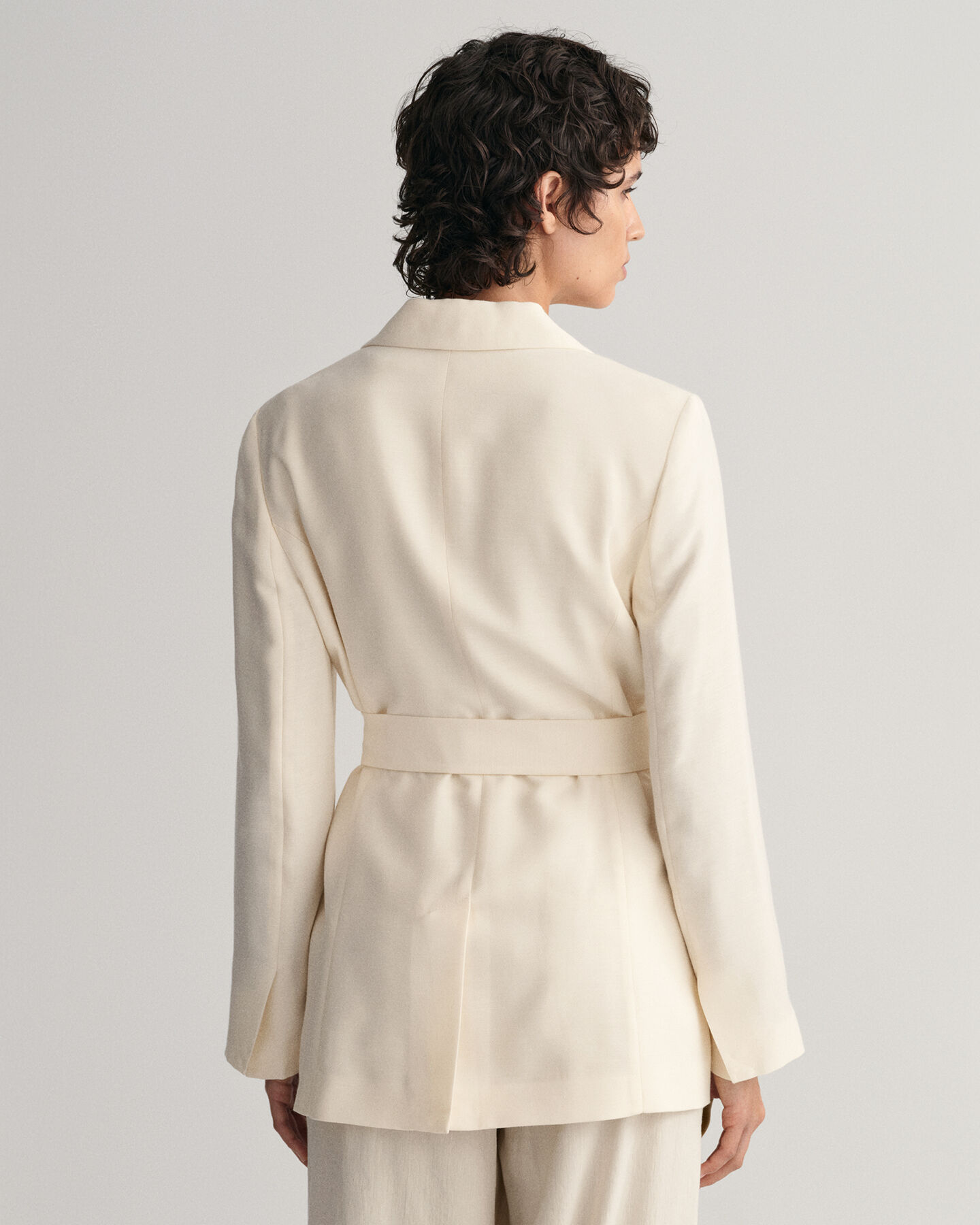 Regular Fit Fluid Blazer mit G&uuml;rtel