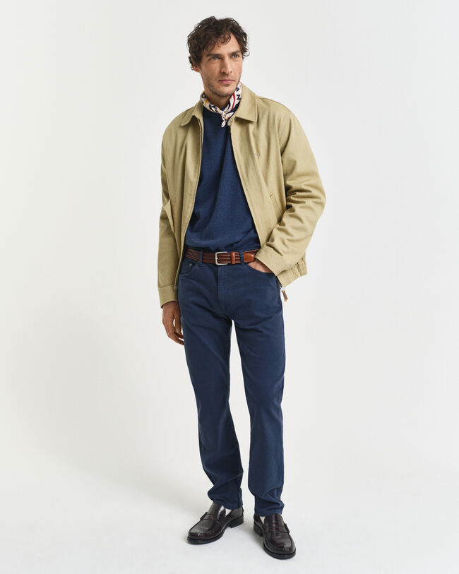 Klassischer Rundhalspullover aus Baumwolle