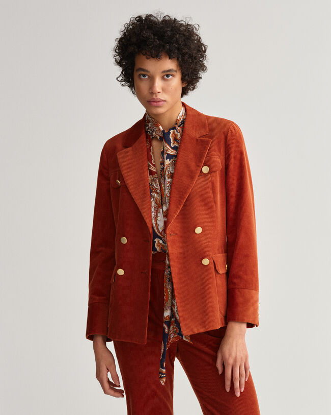 Schmale Blazerjacke aus Cord