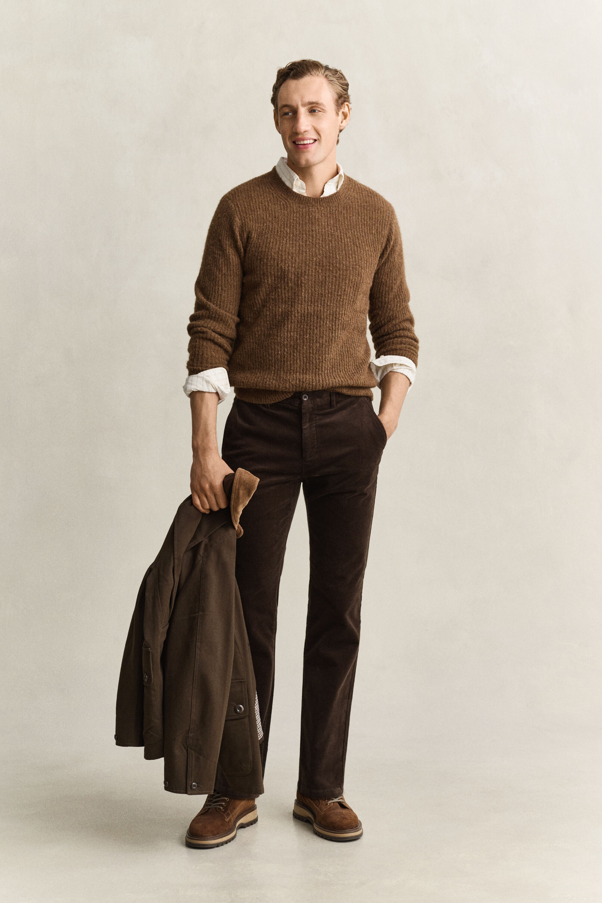 Regular Fit Cord Chinohose