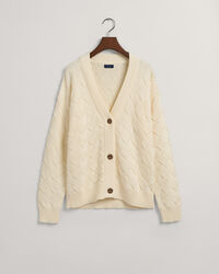 Strickjacke mit Webstruktur